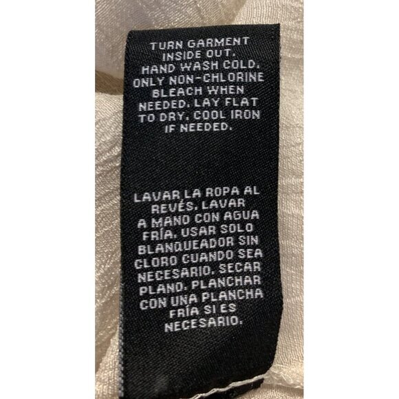 Zac & Rachel Woman Plus Size Tunic Top 2X Crochet Yoke Blouse Beige Blouse New - Picture 11 of 11